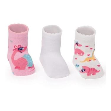 Imagem de Kit Meia Bebê Menina E Menino 3 Pares Algodão Puket