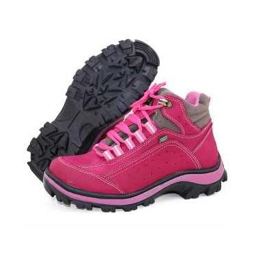 Imagem de Bota Coturno adventure feminino couro 019 ATRON Cor:Bordo;Tamanho:34;Genero:Feminino