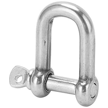 Imagem de Vbestlife 10 peças de manilha D reta, aço inoxidável tipo M5 D aço inoxidável gancho de manilha de corrente