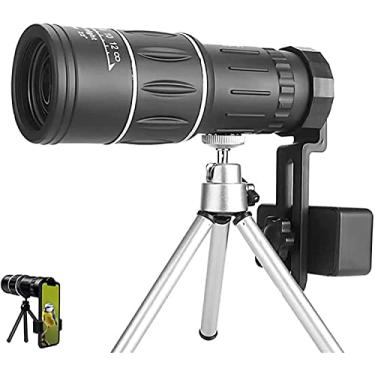 Imagem de Telescópio monocular 16x52, monóculos compactos para adultos e crianças, monóculos de alta potência à prova de neblina, à prova de choque, monóculos compactos de prisma de alta potência, par