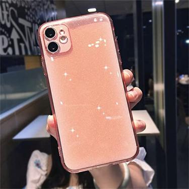 Imagem de Capa de telefone transparente com glitter colorido para iPhone 13 11 12 Pro 12 Mini X XR XS Max SE 2020 7 8 Plus 6 6s Capa de silicone macio, P, para iPhone 13Pro Max