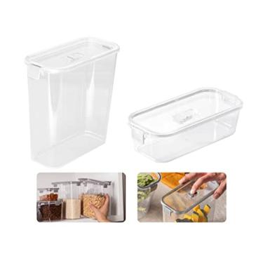 Imagem de Kit Pote Hermético Slim C/Travas e Cesto Empilhável 3390ml E 845ml, Paramount