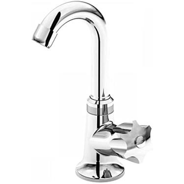 Imagem de JAPI 1195P50 Torneira Bica Movel para Lavatorio Mesa Abs, Cromado, 1/4 Volta P50