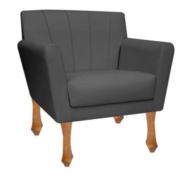 Imagem de Poltrona Cadeira Confortável Para Sala Recepção Sala Espera Clinicas H