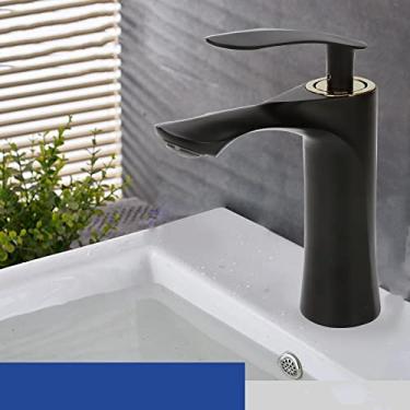 Imagem de Torneira do banheiro Rose Gold Waterfall Torneira da bacia Torneira de água fria e quente Torneira da bacia Torneira misturadora Torneira da pia,8