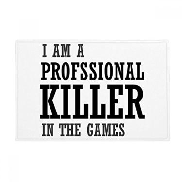 Imagem de DIYthinker Tapete antiderrapante para porta de banheiro Profesional Killer Games