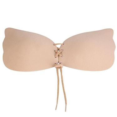 Imagem de Sutiã de corda de borboleta Vin Beauty, sem costura, sutiã de gel de silicone invisível, autoadesivo, sutiã push-up