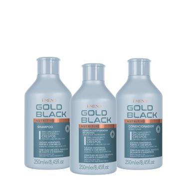 Imagem de Kit Amend Gold Black -Shampoo Condicionador E Leave In 250Ml