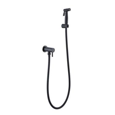 Imagem de Ducha Higiênica Inox Preto com Registro  NOX15B Doan