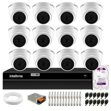 Imagem de Kit 12 Câmeras Intelbras VHL 1220 Dome HDCVI Full HD 1080p Visão Noturna 20m + DVR Intelbras MHDX 1216 Full HD 16 Canais Multi HD + HD 1TB Purple