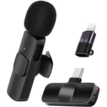 Imagem de Microfone Lapela Wireless Sem Fio Compativel Android Usb C Type C