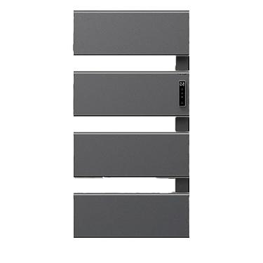 Imagem de Toalheiro elétrico inteligente painel grande temperatura constante e temporização suportes de secagem casa multifuncional liga de alumínio aquecedor de toalhas, B, 790 * 400 * 115 mm