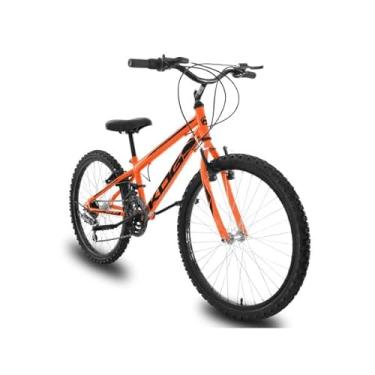 Imagem de Bicicleta Infantil Aro 24 KOG Masculina 18 Marcha,Laranja Preto