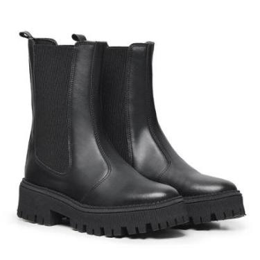 Imagem de Bota Coturno Feminino Chelsea Plataforma Tratorado Moda Tendência Leve Conforto 602-Feminino