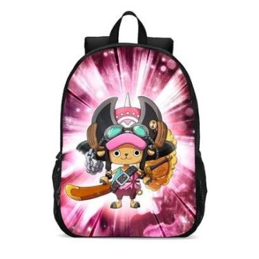 Imagem de MOCHILA ESCOLA INFANTIL JUVENIL PERSONAGENS ANIME TOP ONE PIECE LANÇAMENTO-Unissex