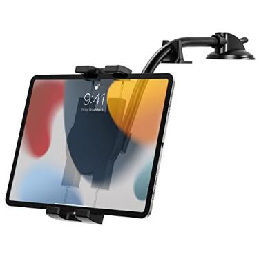Imagem de YOOZ Suporte para tablet de painel de carro, pescoço de ganso, suporte para tablet com sucção com braço longo flexível para dispositivos de 4 a 13 polegadas, iPad Pro Air Mini, Fire, iPhone 15 Pro Max