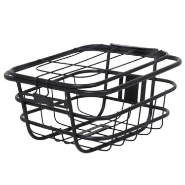 Imagem de Generic Cesta dianteira da bicicleta do guiador, estojo de transporte, ferro carregando resistente frente traseira pendurado rack de carga da bicicleta, para