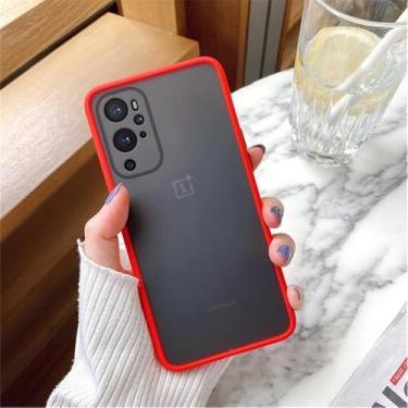 Imagem de A pele caiu caso de telefone para oneplus 9 9r 8 pro 8t nord ce 5g nord n10 moldura de silicone capa dura transparente, vermelho, para oneplus nord n10 5g