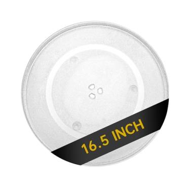 Imagem de Rotaglass Placa giratória de vidro para micro-ondas de 42 cm, placa de vidro de substituição para bandeja de micro-ondas de 42 cm, bandeja de vidro de substituição para LG, GE, Magic Chef, Hotpoint,