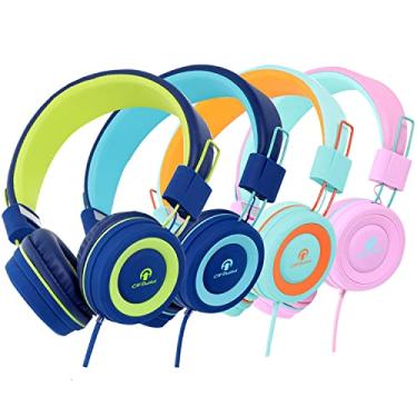 Imagem de CN-Outlet Kids Headphones for School with Microphone 4 Pack Wired Classroom Headsets Class set Students Children Boys Girls Teen and Adults (Mixed Colors)