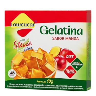Imagem de Lowcucar Gelatina Plus Com Stevia Manga 10G