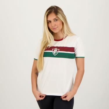 Imagem de Braziline Camiseta Fluminense Stencil, Branco, P