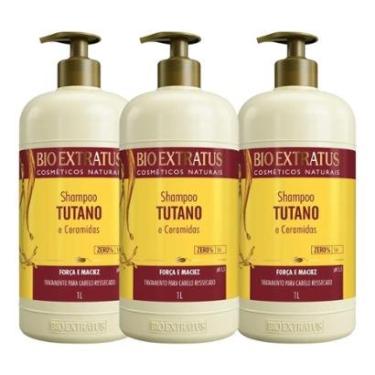 Imagem de kit 3 Shampoo Força e Maciez Tutano 1 L Bio Extratus-Unissex