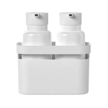 Imagem de Kit 2 Dispensers 500ml + Organizador Detergente Álcool Sabão Sabonete 