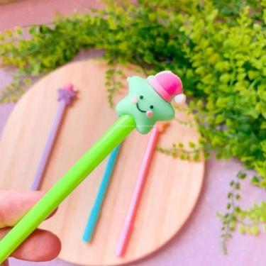 Imagem de Kit 6 unidades de Canetas em gel boa noite estrela divertida - Filó Mo