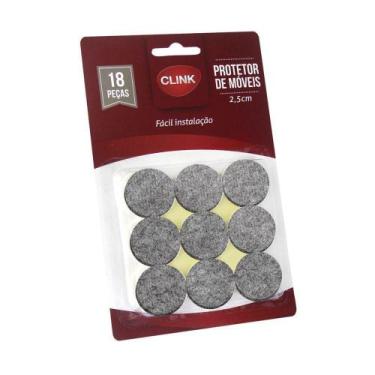 Imagem de Protetor De Móveis Redondo De Feltro Com 18 Unidades - Clink