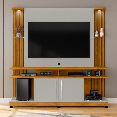 Imagem de Estante Home para TV até 60 Polegadas LED 2 Portas York Bechara, Natur