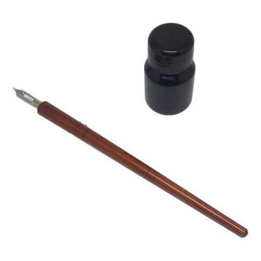 Imagem de Pena De Caligrafia Heintze & Blanckertz +1 Cabo +1 Nanquim - coisasdop