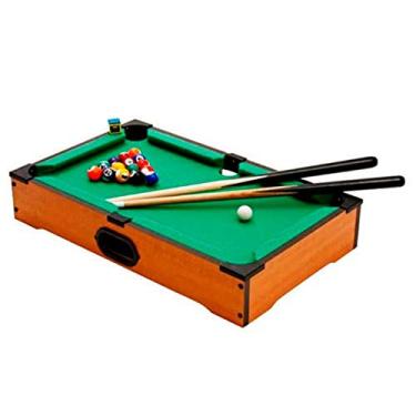 Imagem de Mesa de Bilhar Mini Sinuca Snooker Portátil 31x51cm Completa com Tacos de Madeira e Bolas