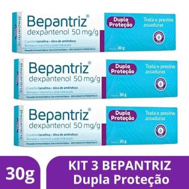 Imagem de Kit 3 Pomada Bepantriz Dupla Proteção Dermo 30g - Cimed