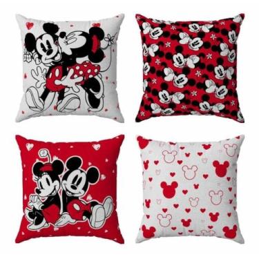 Imagem de Kit 4 Capas Decorativas Personalizadas Luxo Casa Minnie - Gabi Flor, V