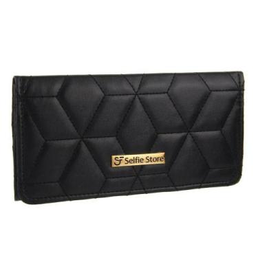 Imagem de Carteira Feminina Textura de Mão Fashion Moderna - Fierre, Preto