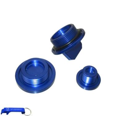 Imagem de TC-Motor Billet 6061 Kit de limpeza de alumínio tampa de ignição para Kawasaki KLX110 KLX110L Dirt Pit Bike KLX 110 (azul)