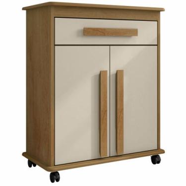 Imagem de Balcão Armário Multiúso Chile RV Móveis Cinamomo OFF White - RV MOVEIS