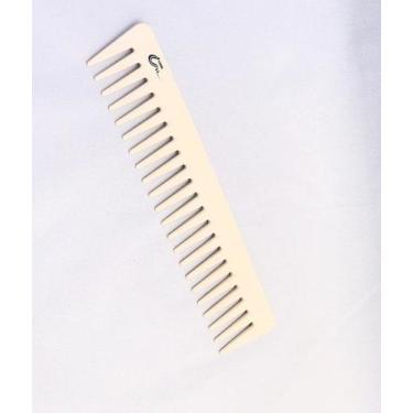 Imagem de Pente de Carbono Para Barbeiros Profissional Umi Bege Preto Bege fino 