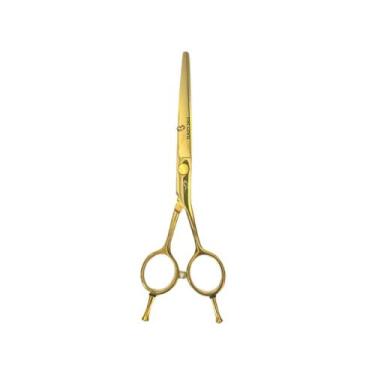 Imagem de Tesoura profissional umi fio laser ac-60l dourada 6.0 polegadas cabele