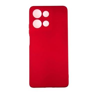 Imagem de Capa Capinha Compativel com Moto G75 Silicone Macia Aveludada Forro Interno Premium Vermelha