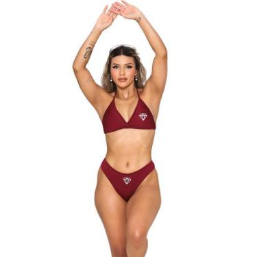 Imagem de Biquíni Rubi Asa Delta Suplex Bordô - Gringas Model