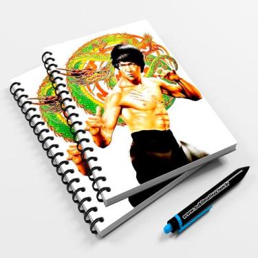 Imagem de Caderno Universitário 10 Matérias Bruce Lee - Premium