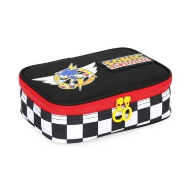 Imagem de Estojo Box Escolar Sonic Branco -Luxcel