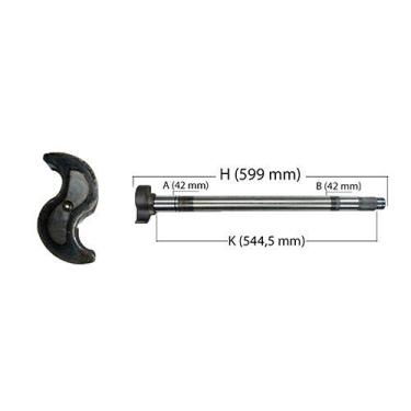 Imagem de Eixo Expansores S Freio Ar Esq. Tras. Mbb 3854230136 (26 Estrias) - LN