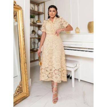 Imagem de Conjunto Casual Elegante Feminina de Renda para Festa Casamento - Fash