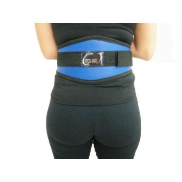 Imagem de Cinto Simples para Agachamento Azul - Exercise Sports, P