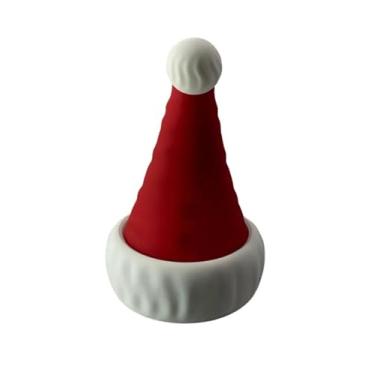 Imagem de Touca Papai Noel Dupla, Estimulador Língua Mágica e Vibrador Ponto G, Recarregável USB, 10 Modos de Vibração, 10 Modos Língua Mágica, Vermelho