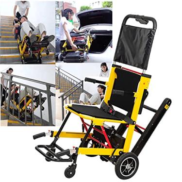 Imagem de Escadas de escalada automática de esteiras, cadeira de rodas com elevador de escada, capacidade de carga 353 lb, dobrável leve, para pessoas com deficiência e idosos