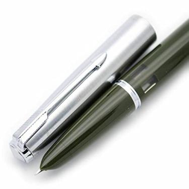 Imagem de DBEIXIWEI Caneta-tinteiro fina de 0,5 mm, caneta-tinteiro de resina 601, presente para empresário/escritor